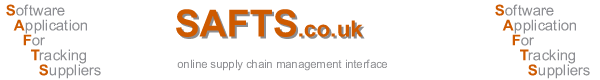 SAFTS - the online supply chain management interface